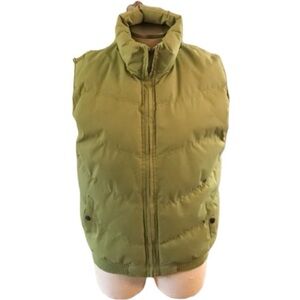 Vanessa’s Winter Collection Green Down Blend Puffy Vest Size M